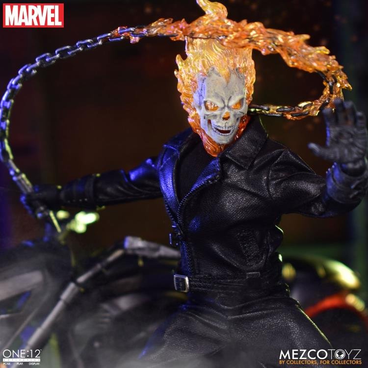 Mezco Toyz Marvel Ghost Rider and Hell Cycle ONE:12 – AD Comics City